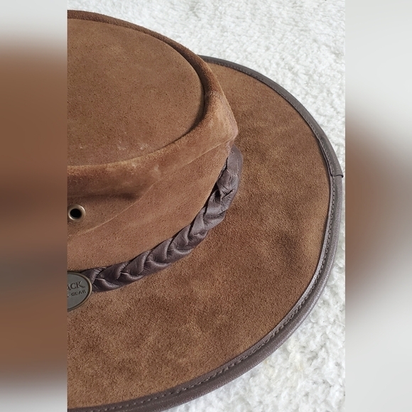 OUTBACK Survival gear Vintage Leather Brown Western unsix  Hat - Picture 5 of 14